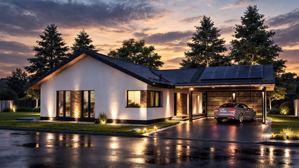 Architekt Poznań Indywidualny Projekt Ar Paweł Czernicki-Podraża dom jednorodzinny energooszczędny pasywny Dąbrówka